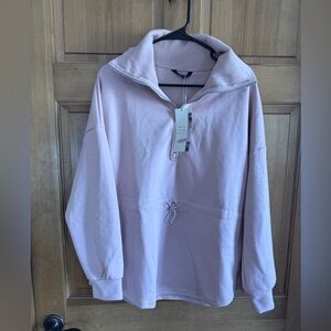 Light Pink Boutique quarter zip Small NWT